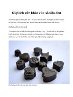 6 lợi ích sức khỏe của sôcôla đen docx