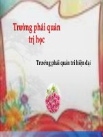 Trường phái quản tri hiện đại ppt