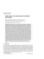 Model choice in time series studies of air pollution and mortality pdf