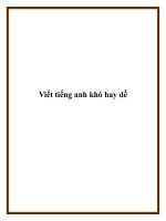 Viết tiếng anh khó hay dễ pot