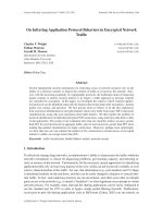 On Inferring Application Protocol Behaviors in Encrypted Network Trafﬁc doc