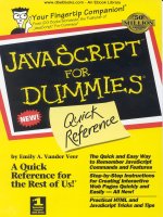 Javascript Quick Reference For Dummies docx