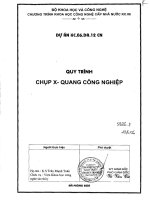 Quy trình chụp X quang công nghiệp docx