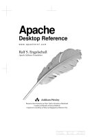 ApacheDesktop Referencewww.apacheref.comRalf S. EngelschallApache Software FoundationAddison-WesleyBoston San Francisco New York Toronto Montreal London Munich Paris Madrid Capetown Sydney Tokyo Singapore Mexico CityPapersize: Cropmarks:¦¤  docx