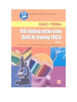 Giáo trình bồi dưỡng nhân viên thiết bị trường trung học cơ sở tập 2 pptx