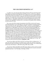 THE FAIR CREDIT REPORTING ACT potx