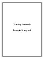 Ý tưởng cho tranh Trang trí trong nhà docx