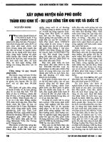 Báo cáo khoa học:Xây dựng vùng kinh tế Phú Quốc thành khu vực kinh tế ppt