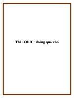 Thi TOEIC: không quá khó docx