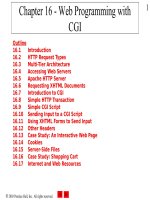 Chapter 16 - Web Programming with CGI ppt