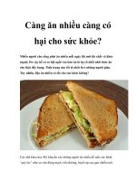 Càng ăn nhiều càng có hại cho sức khỏe pdf