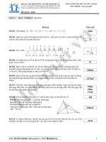 ĐÁP ÁN KIỂM TRA THỬ VÀO LỚP 6 | Hè 2010 ĐỀ 1 pptx