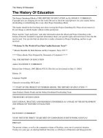 THE HISTORY OF EDUCATION ppt