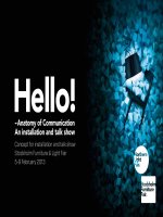 HELLO! - ANATOMY OF COMMUNICATION AN INSTALLATION AND TALK SHOW pptx