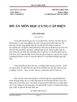 ĐỒ ÁN MÔN HỌC:CUNG CẤP ĐIỆN docx