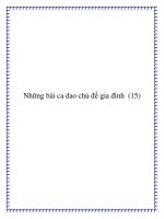 Những bài ca dao chủ đề truyền thống gia đình potx