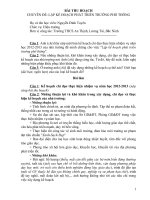 bài thu hoạch chuyên đề- xây dựng kế hoạch