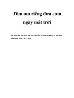 Tôm om riềng đưa cơm ngày mát trời doc