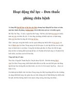 Hoạt động thể lực – Đơn thuốc phòng chữa bệnh pptx