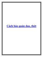 Cách bảo quản dao, thớt pptx