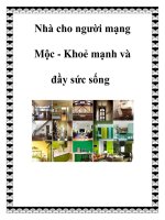 Nhà cho người mạng Mộc - Khoẻ mạnh và đầy sức sống pdf