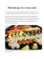 Phát hiện gây sốc về món sushi docx