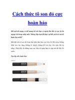 Cách thức tô son đỏ cực hoàn hảo docx