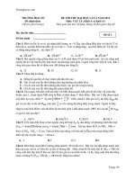 Đề thi ĐH lần 4: môn Lý khối A, A1 năm 2013 pdf