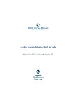 Lending Interest Rates and Bank Spreads potx