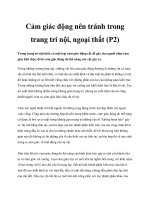 Cảm giác động nên tránh trong trang trí nội, ngoại thất (P2) pptx