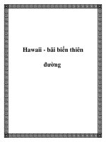Hawaii - bãi biển thiên đường pptx