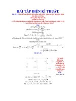 BÀI tập điện KỸ THUẬT