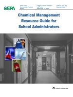 CHEMICAL MANAGEMENT RESOURCE GUIDE FOR SCHOOL ADMINISTRATORS doc