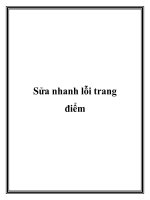 Sửa nhanh lỗi trang điểm ppt