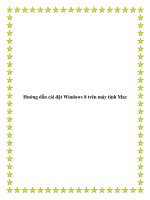 Hướng dẫn cài đặt Windows 8 trên máy tính Mac pptx