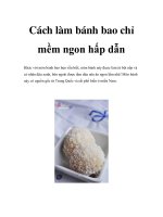 Cách làm bánh bao chỉ mềm ngon hấp dẫn docx