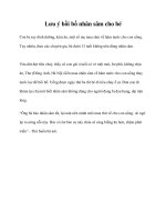 Lưu ý bồi bổ nhân sâm cho bé pptx