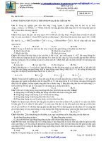 ĐỀ KHẢO SÁT CHẤT LƯỢNG LUYỆN THI ĐẠI HỌC Ngày 06 /01/2013 MÔN VẬT LÝ - TRƯỜNG THPT THUẬN THÀNH pptx