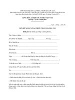 ĐƠN ĐỀ NGHỊ CẤP LẠI PHIẾU THAM GIA ĐẤU GIÁ docx