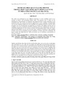 ĐÁNH GIÁ HIỆU QUẢ CỦA COLCHICINE TRONG CHỌN TẠO GIỐNG QUÝT HỒNG LAI VUNG TỨ BỘI (CITRUS RETICULATA BLANCO) pot