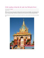 Chiêm ngưỡng vẻ đẹp đặc sắc ngôi chùa Phật giáo Khmer pot