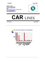 CAR LINES: ULTRA LOW SULFUR DIESEL FUEL IS SPREADING docx