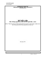 Phân tích mối quan hệ biện chứng giữa tồn tại xã hội và ý thức xã hội. ppt