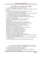 CÁC CÂU HỎI VẤN ĐÁP THÉP 1