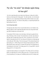 Nợ xấu “ăn mòn” lợi nhuận ngân hàng từ bao giờ? pot