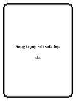 Sang trọng với sofa bọc da ppt