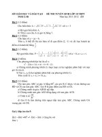 SỞ GIÁO DỤC VÀ ĐÀO TẠO TỈNH DAK LAK KỲ THI TUYỂN SINH VÀO LỚP 10 THPT NĂM HỌC 2011-2012 ĐỀ 4 docx