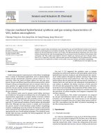 glucose - mediated hydrothermal synthesis and gas sensing characteristics of wo3 hollow microspheres