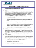 Relationship with External Auditor: Audit, Audit-Related, Tax and Other Non-Audit Services potx