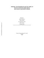 Theory and Method in South African Human Sciences Research pot